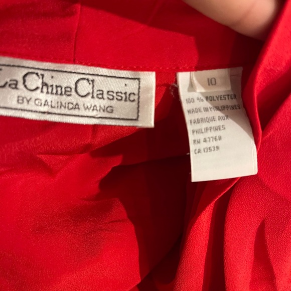 Vintage la chine classy by Galindo wang red blouse - Picture 4 of 7